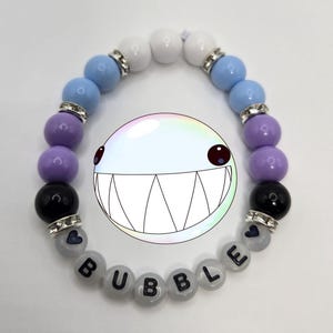 Bracelets The Amazing Digital Circus, phosphorescents, bijoux, tadc, pomni, Jax, Ragatha, kinger, gangle, zooble, caine, bubble, gummigoo Bubble