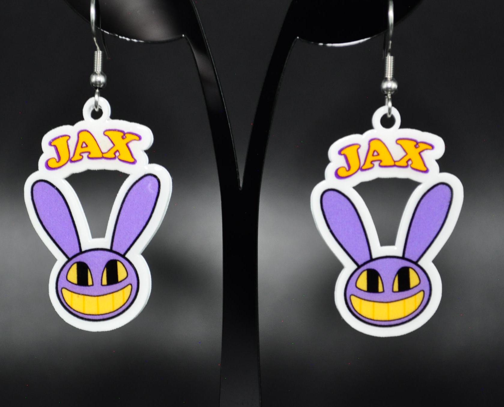 Tadc - Dangle Earrings, Pomni, Jax, Ribbit, Large Pendant Earrings