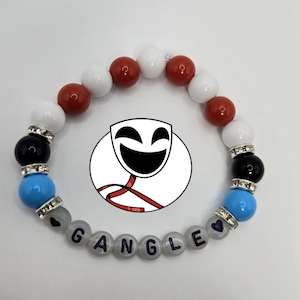 Bracelets The Amazing Digital Circus, phosphorescents, bijoux, tadc, pomni, Jax, Ragatha, kinger, gangle, zooble, caine, bubble, gummigoo Gangle