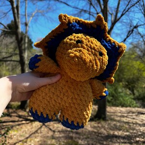 Crochet Triceratops Plushie