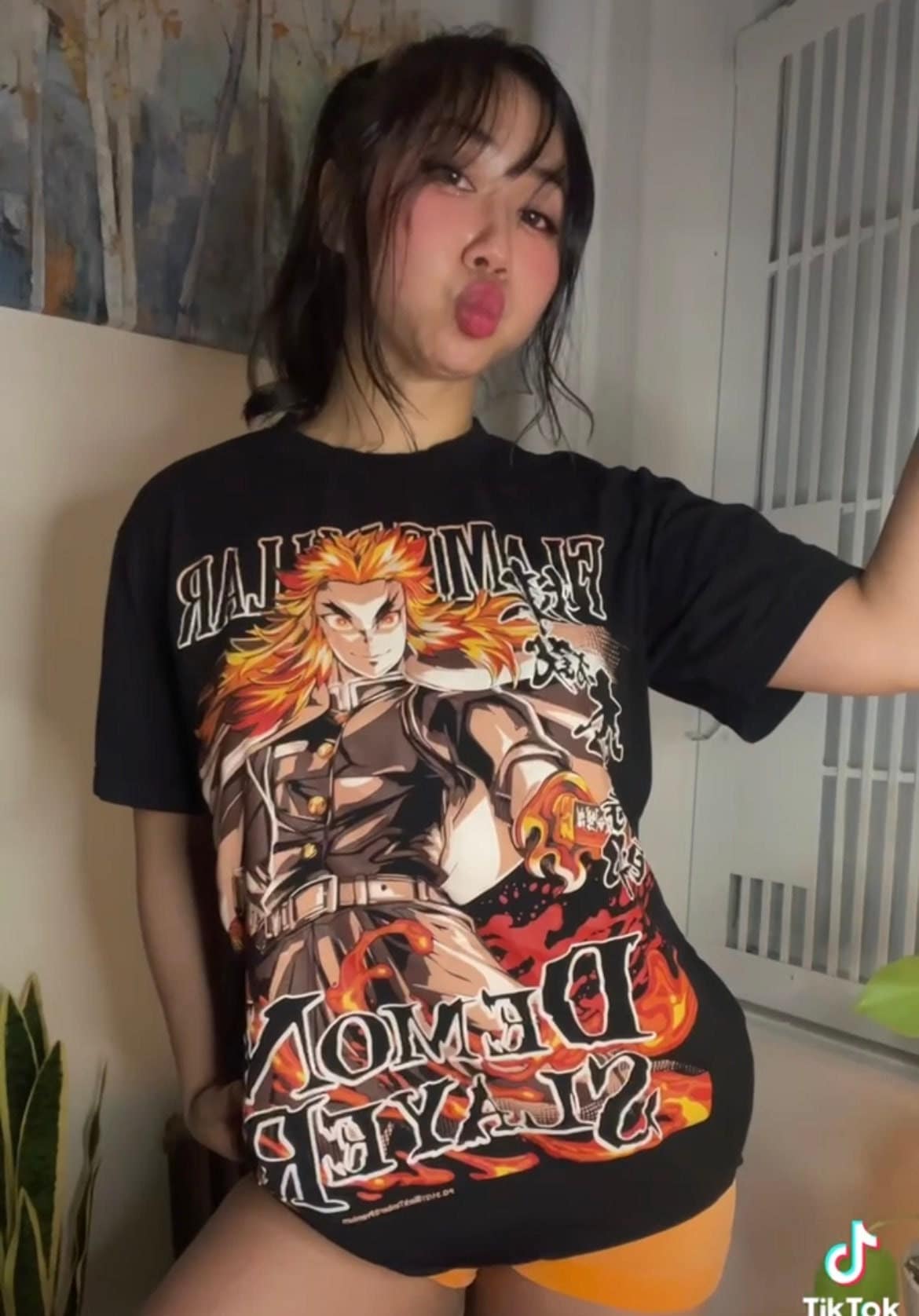 Anime Demon Slayer T Shirt Kimetsu No Yaiba T-Shirt Rengoku Kyoujurou Flame  Breathing Fitness Oversized T-shirts Men Streetwear