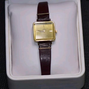18k Gold Watch, Omega de Ville Ladies Watch, Sapphire Cristal Glass, Gift for Women