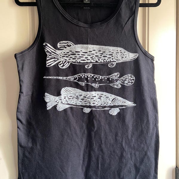 Freshwater Fish Hand Printed Tank Top
