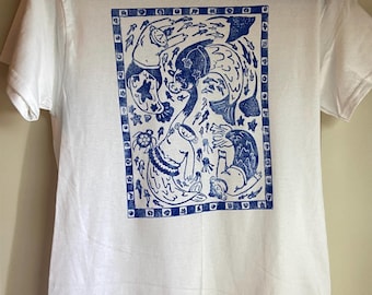 Mergoblin Cove Hand Printed T Shirt