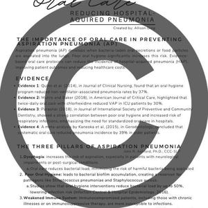 Medical SLP handout bundle: oral care, HFNC, thickened liquids, and informed consent