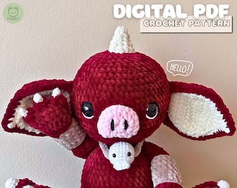 PDF DIGITAL Patrón de Ganchillo Duende Bebé - Amigurumi de Ganchillo, Lindo, Patrones de Ganchillo Amigurumi, Monstruo