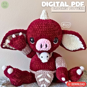 Baby Goblin Crochet Pattern DIGITAL PDF | Amigurumi, Cute, Monster, Kawaii, Spooky, Handmade Stuffed Animals, Crochet Beast