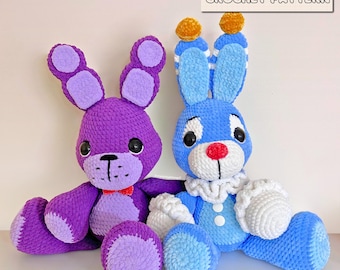 2in1 Big Top Rabid Rabbit Crochet Pattern DIGITAL PDF | Amigurumi, Large Crochet Animals, Rabbit, Bunny, Cute, Handmade Stuffed Animals