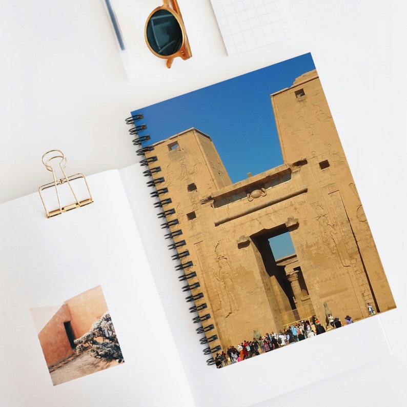 Egyptian Building Spiral Notebook - Ruled Line - Etsy