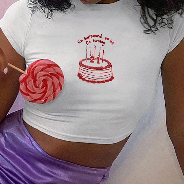 All Too Well Cake Inspired Crop Top
