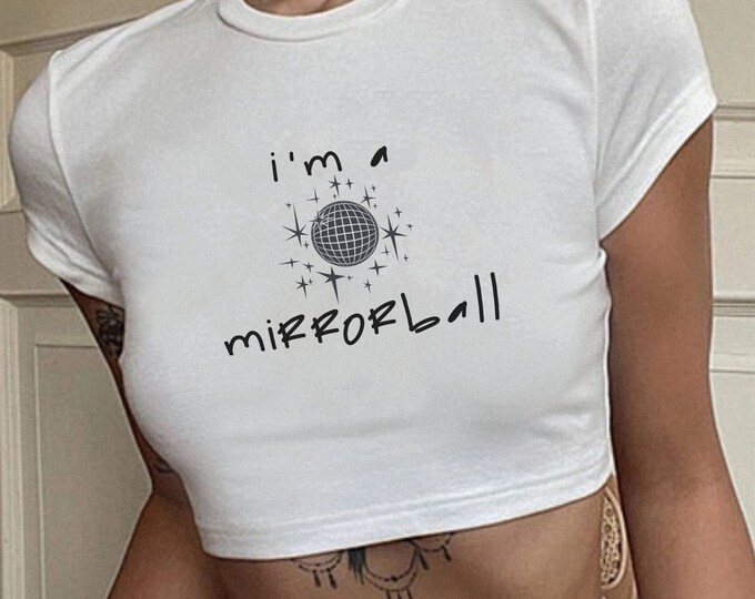 Mirrorball Crop Top