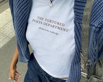 The Tortured Poets Department inspiré T-shirts bébé