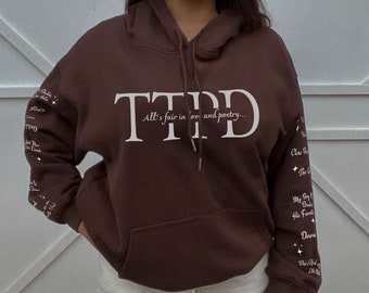 The Tortured Poets Department Hoodie, TTPD Album Songs Inspired Hoodie