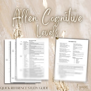 Allen Cognitive Study Notes
