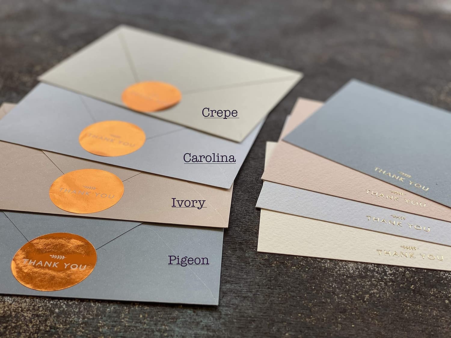 Blank Thank You cards With Envelopes &amp; Stickers /pack of 36/ Elegant ...