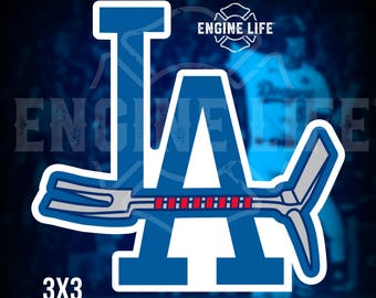 Los Angeles Dodgers Baseball Firefighter Halligan Sticker Decal