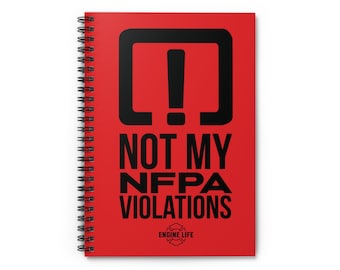 NFPA Violations Spiralblock: Lustiger Feuerwehrmann Geschenk