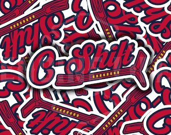 Braves C-Shift Halligan Sticker | Baseball Firefighter Decal