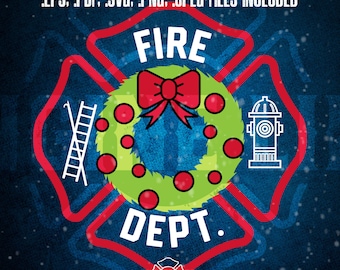 Feuerwehrmann Weihnachten Malteser Design (Digitale Dateien)