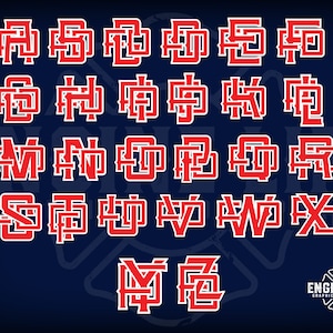 Firefighter Scramble Alphabet: Logos & Monograms (Digital Files)