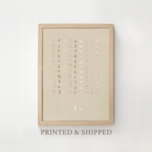 The 1 & The 99 Framed Art Print Jesus Leaves the 99 Parable Lost Sheep Good Shepherd Vertical Sketch Bible Wall Art Faith Beige Neutral Gift