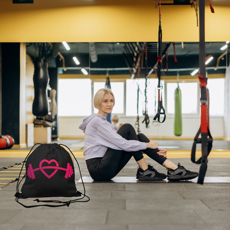 Gym Bag Backpack Fitness Bag Cute Bag Drawstring Bag Etsy