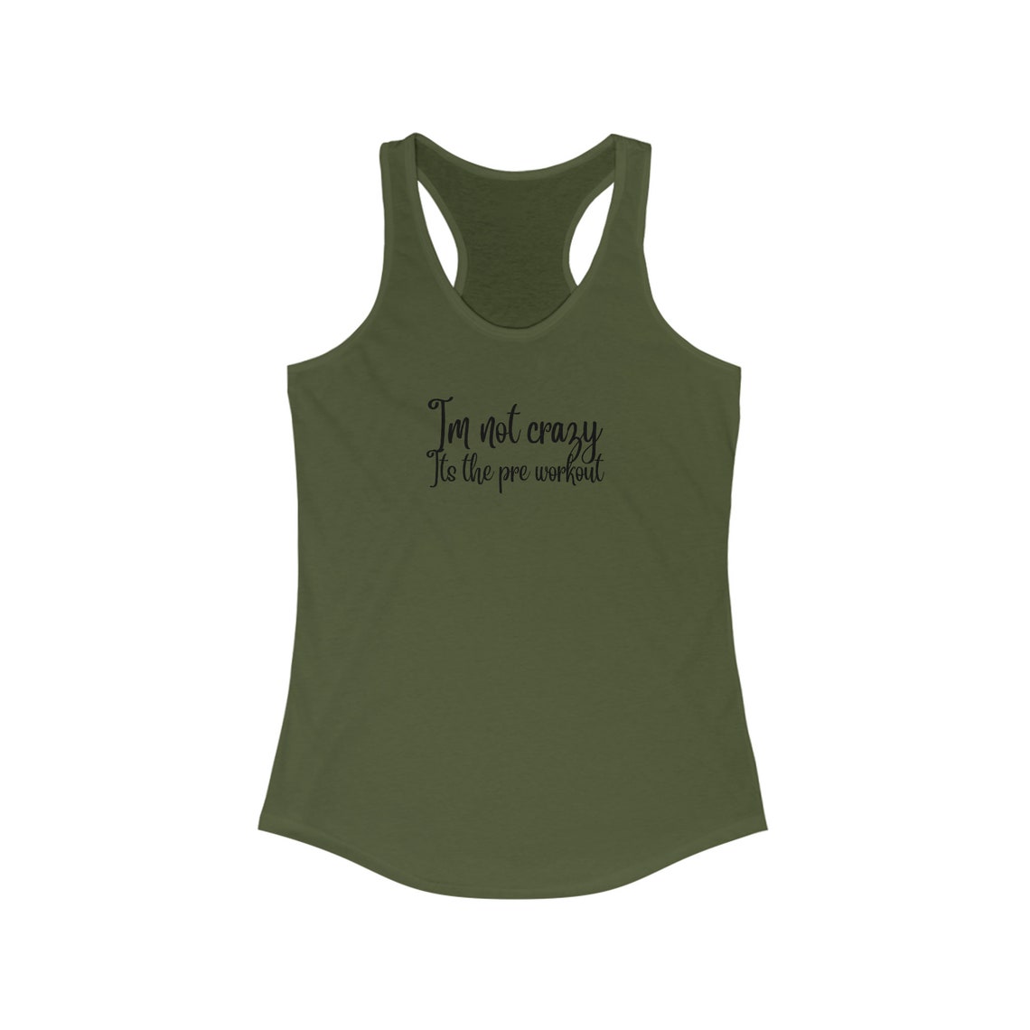 Women's Workout Top Im Not Crazy Its the Pre Workout Gym Etsy