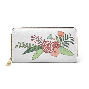 Reißverschluss Geldbörse - Floral