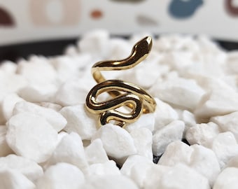 Snake Ring | Minimalist Ring | Stainless Steel Ring | Gold Snake Ring | Dainty Gold Ring | Statement Ring | Promise Ring