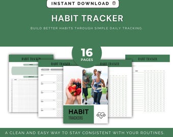 Daily Habit Tracker Printable | Minimalist Routine Planner (Digital Download)