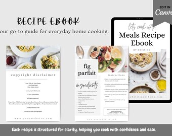Easy Recipe Ebook | Healthy Meal Prep, Family Dinners (PDF Cookbook)
