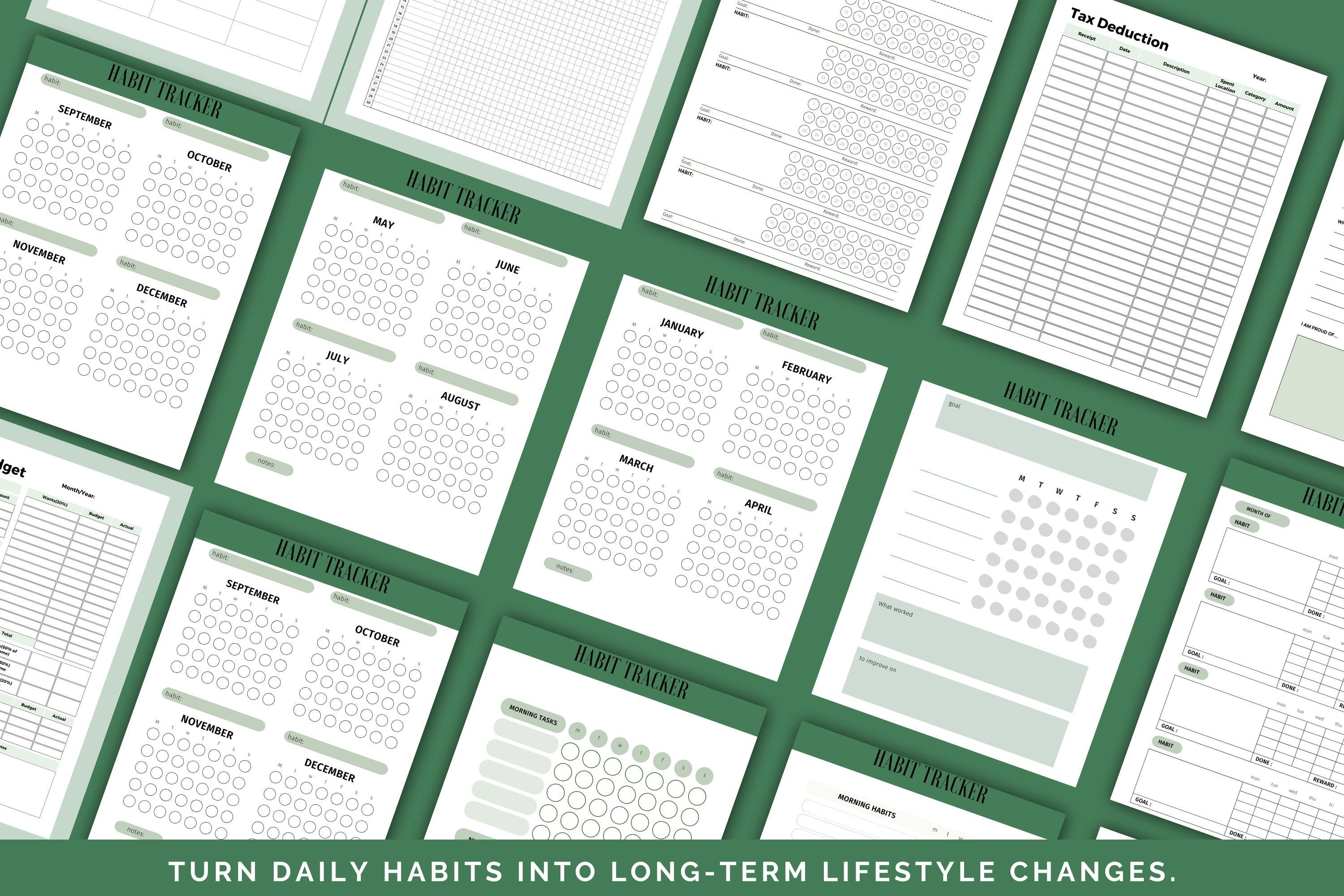 Daily Habit Tracker Printable | Minimalist Routine Planner (digital ...