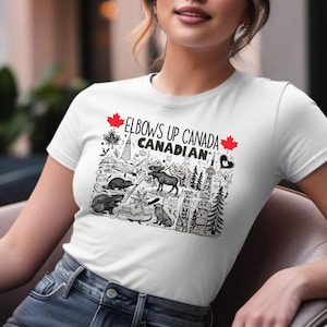 Canada Shirt Unisex T-shirt, True North Strong and Free Tee, Canadian Pride Clothing, Maple Leaves Gift, Doodle Tshirt, Canada Day Apparel
