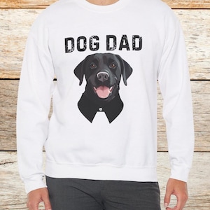 Black Lab, Labrador Dog, Unisex Sweatshirt, Dog Lover Crewneck, Dog Lover, Pet Sweatshirt, Crewneck, Sweater, Cute, Dog Dad Sweatshirt