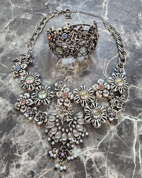 Lou Lou De La Falaise Vintage Fairy Necklace and C