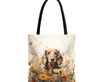 Dachshund,, Beach bag, shopping bag, Bag, gift ideas, gifts for mom, gifts for girls, Dog themed gifts, Dachshund  tote bag