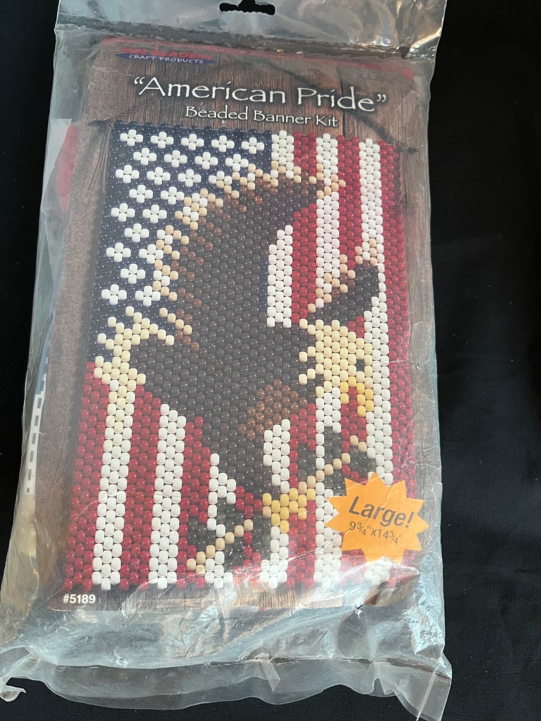 The Beadery american Eagle Beaded Banner Kit Large Etsy
