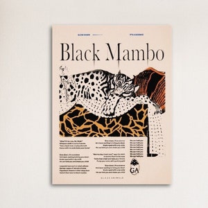 Glass Animals - Black Mambo Poster