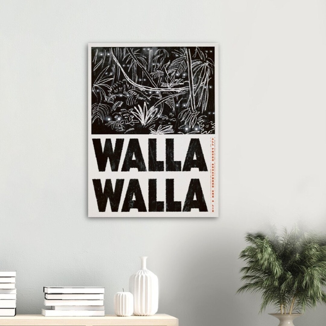 Glass Animals Walla Walla Poster Etsy