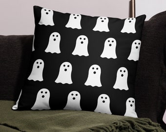 Halloween Ghost Pillow, Halloween Pillow, Ghost Pillow, Ghost Throw Pillow, Halloween Throw Pillow, Ghost Decor, Ghost Pillow Cover
