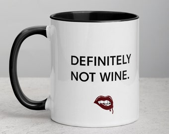 Funny Coffee Mug, Definitely Not Wine, Corporate Humor, Corporate Gifts, Corporate Goth, Mugs for Women, Coworker Gift, Work Humor Mug