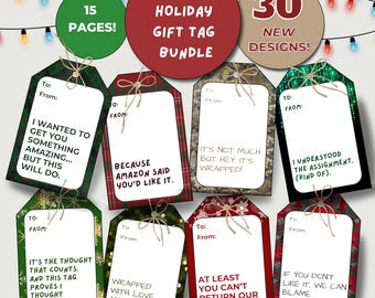 Lustige Weihnachtsgeschenkanhänger, sarkastische Geschenkanhänger, lustige Geschenkanhänger, druckbare sarkastische Weihnachtsgeschenkanhänger, sarkastische Feiertagsanhänger, Snarky Tags