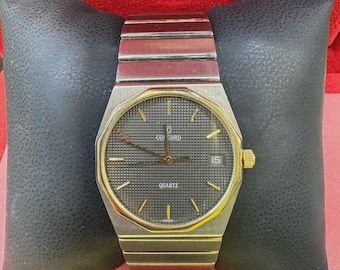 Vintage Concord Quartz Two-Tone Men's Watch with Date