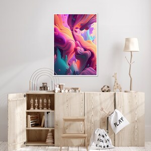 Vibrant Aquarelle Paysage Art Impression / Art Mur Téléchargements Numériques / Art Mur Imprimable