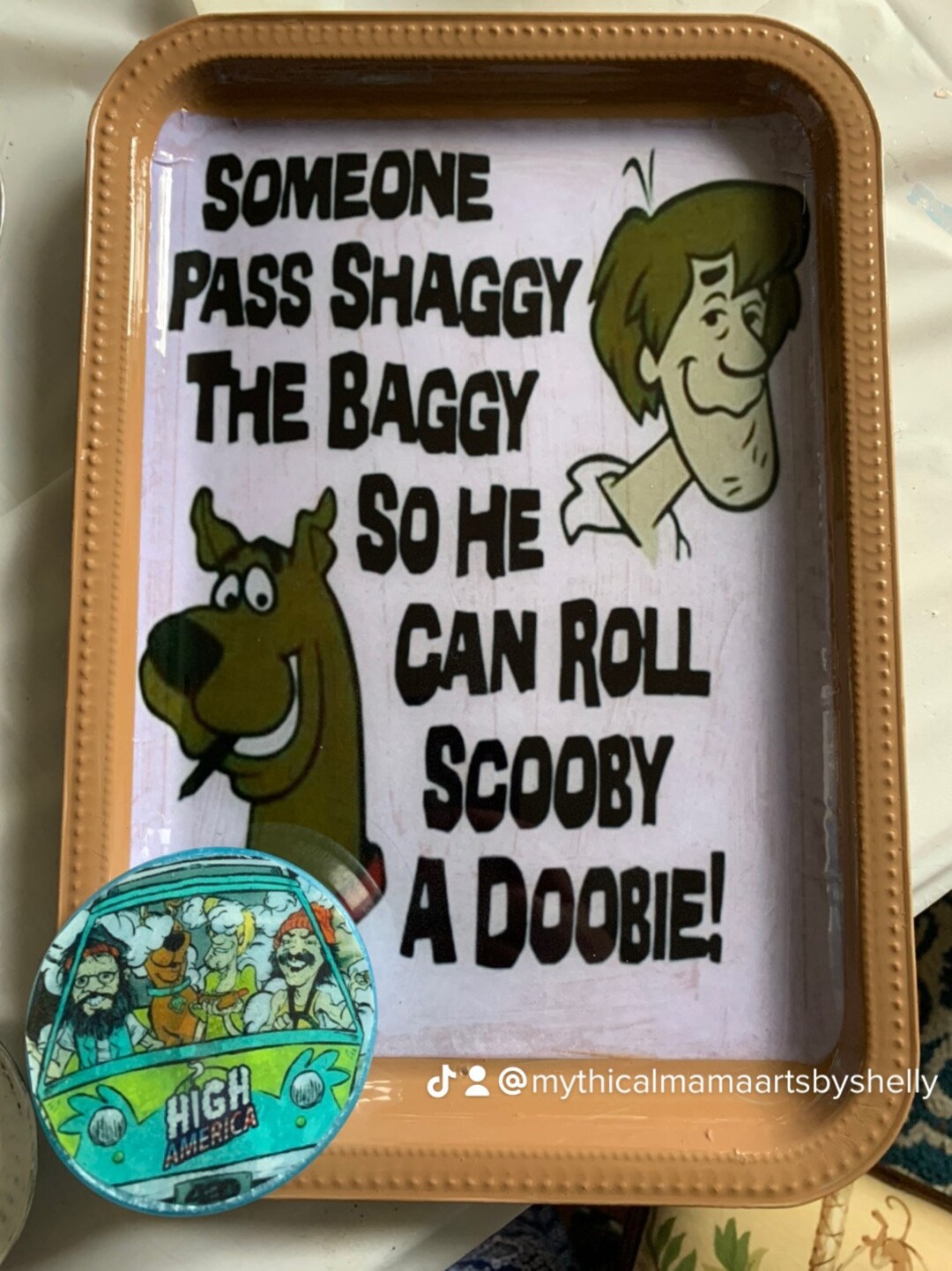 Scooby Doo Rolling Tray Etsy