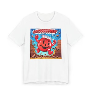 Maglietta ispirata al Kool-Aid, divertente maglietta grafica, stile retrò, perfetta per feste, uscite estive, regalo per gli amici