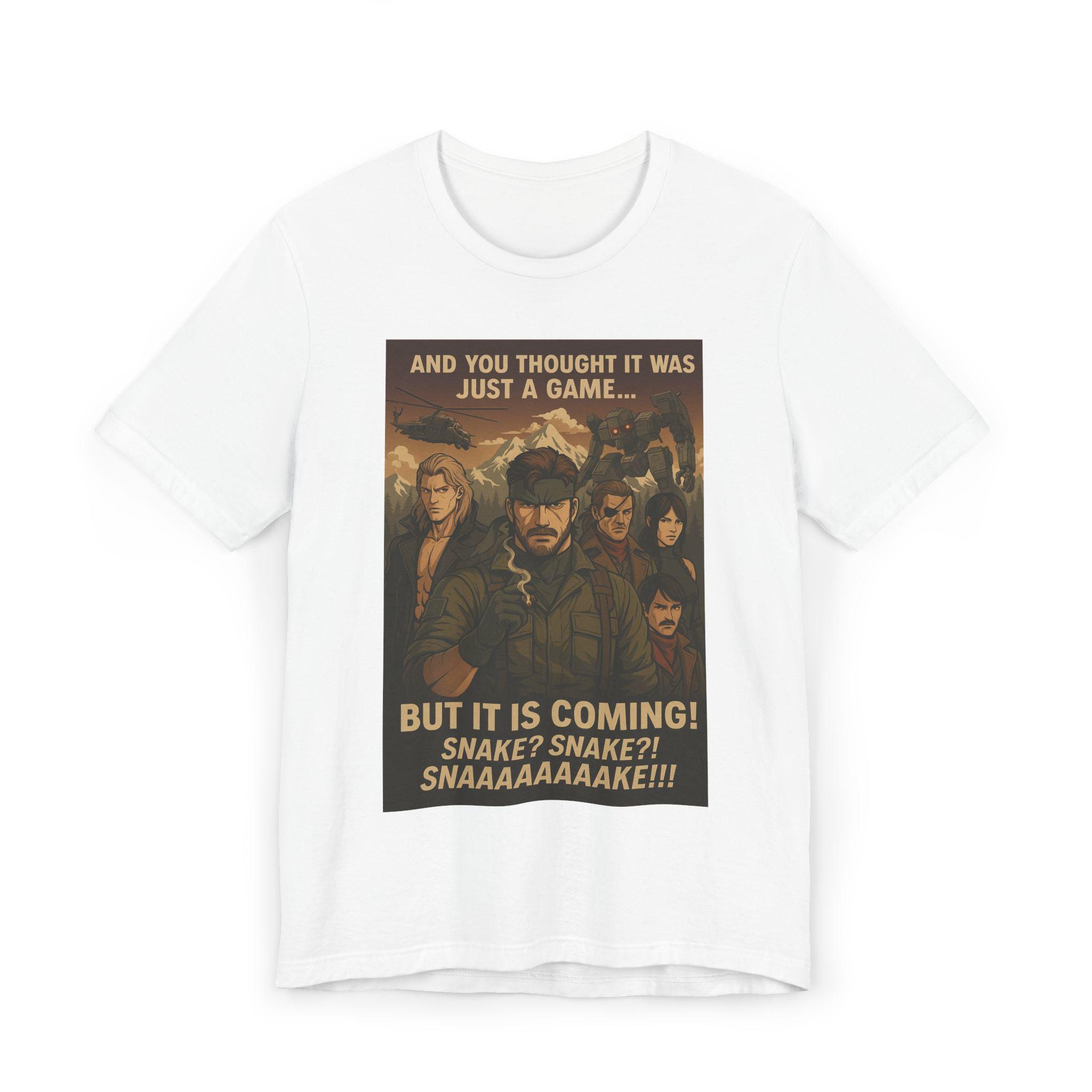 Metal Gear warning Unisex T-Shirt, Gaming Tshirt 4