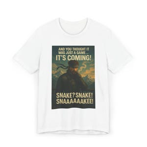 Metal Gear warning Unisex T-Shirt, Gaming Tshirt