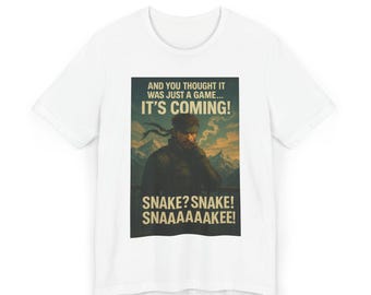 Metal Gear warning Unisex T-Shirt, Gaming Tshirt