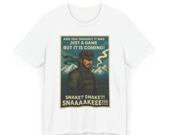 Metal Gear warning Unisex T-Shirt, Gaming Tshirt 2